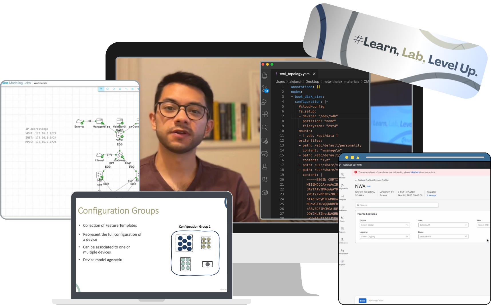 Course Preview - Multiple devices showing course content